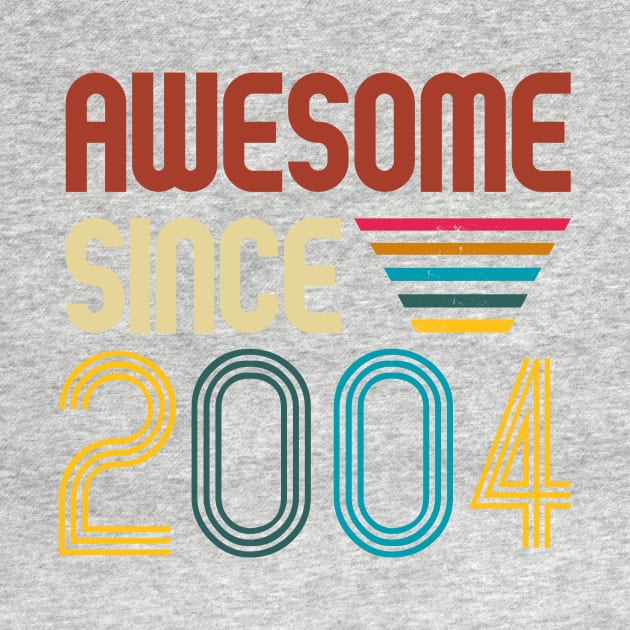 Awesome since 2004 -Retro Age shirt by Novelty-art